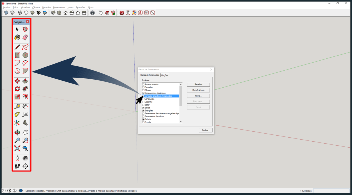 Habilitar As Ferramentas Do Sketchup Plataforma Gabster 9092